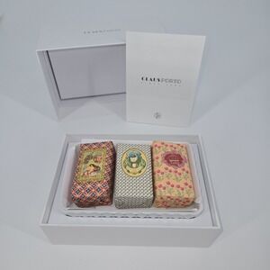 Claus Porto Soap Dish Gift Set 3 Soaps Ondina Chic Tulip Lemon Portugal NIB New